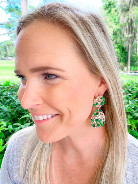 Sloane Earrings - Green picture