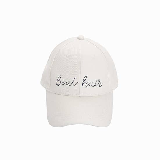 Cotton Embroidered "Boat Hair" Hat
