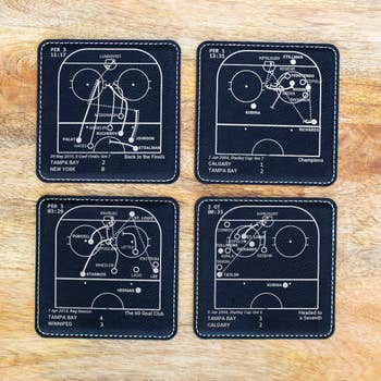Tampa Bay Lightning Leatherette Greatest Plays Coasters picture
