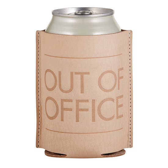 Out Of Office Leather Koozie picture