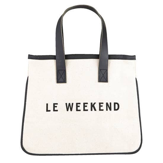 Mini Canvas Tote - Le Weekend picture