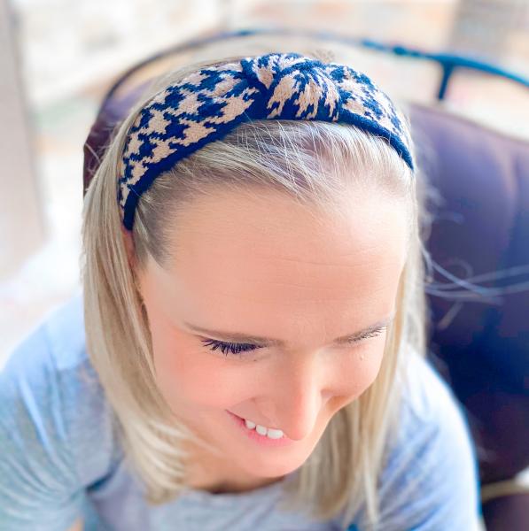 Knit Houndstooth Headband picture