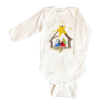 Manger Long Sleeve Onesie