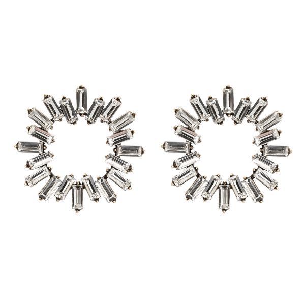 Erin Sunburst Earrings - Clear