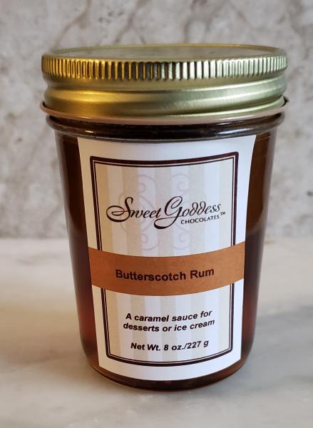 Butterscotch Rum Sauce- 8 oz jar
