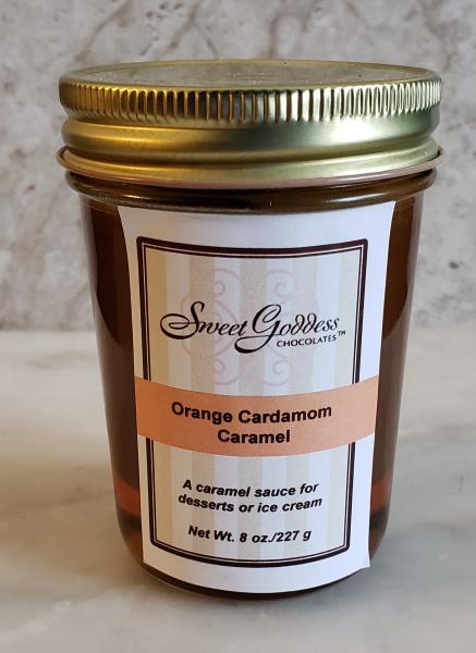 Orange Cardamom Caramel Sauce- 8 oz jar