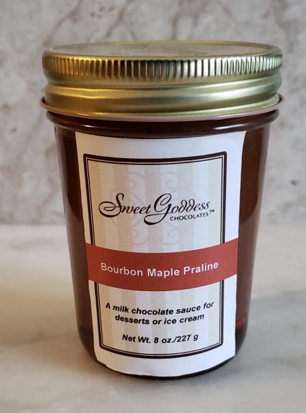 Boubon Maple Praline Sauce - 8 oz jar