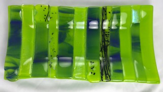 Host/Hostess Funky Art Glass Plates - Rectangle picture