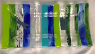 Host/Hostess Funky Art Glass Plates - Rectangle picture