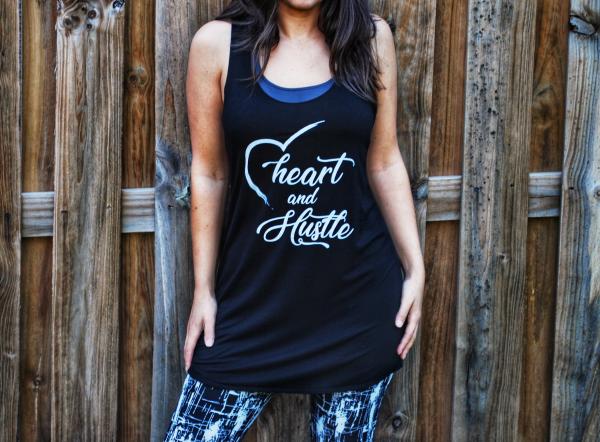 Heart and Hustle Racerback Workout Tank Top