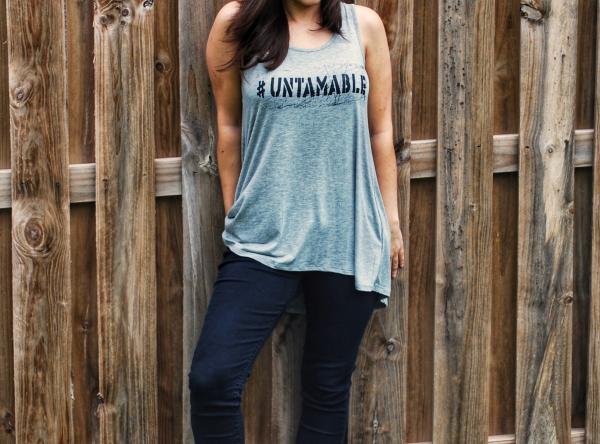 Untamable Keyhole Tank Top Tunic picture
