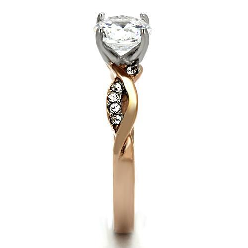 Rose Gold Stainless Steel AAA Ring Size 8 picture