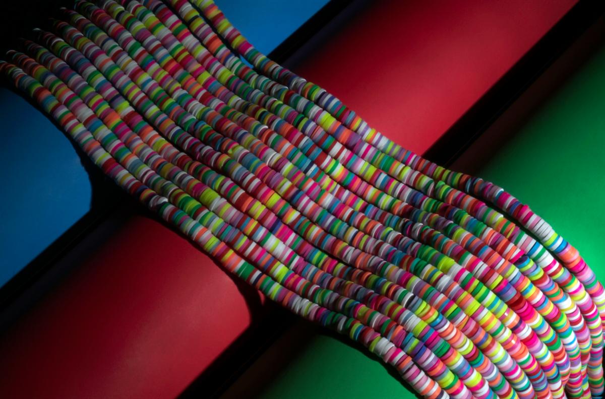 Heishi Beads For Jewelry Making – 6mm Polymer Clay Beads picture