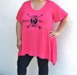 I Can I Will Watch Me Short Sleeve Tunic Plus Size