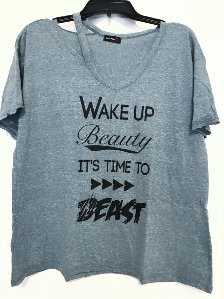 Wake Up Beauty It's Time To Beast Cut Out Top