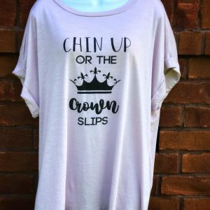 Chin Up or the Crown Slips Short Sleeve Relaxed Fit Top Plus Size picture