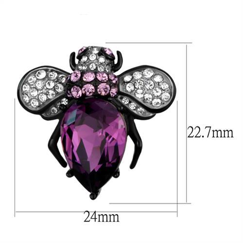 Queen Bee Crystal Amethyst Earrings picture