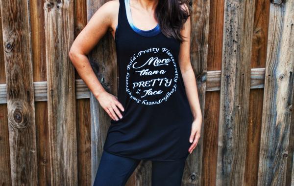 More Than A Pretty Face Racerback Workout Tank Top picture