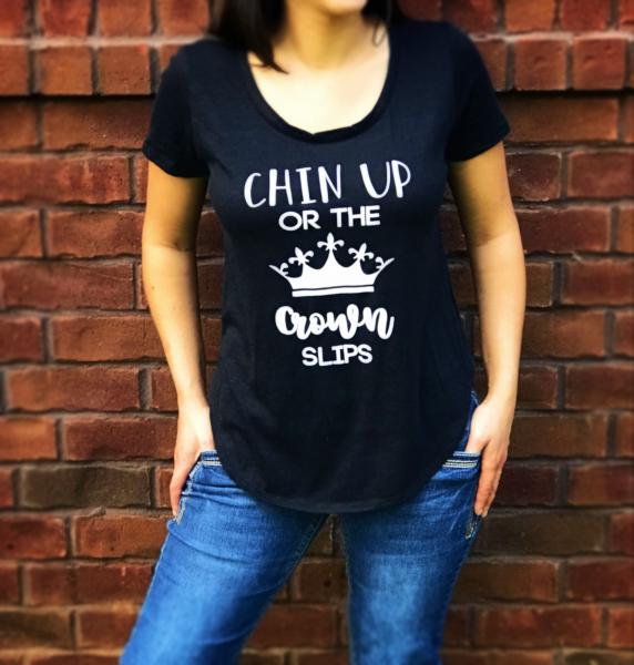 Chin Up Or The Crown Slips Short Sleeve T Shirt picture