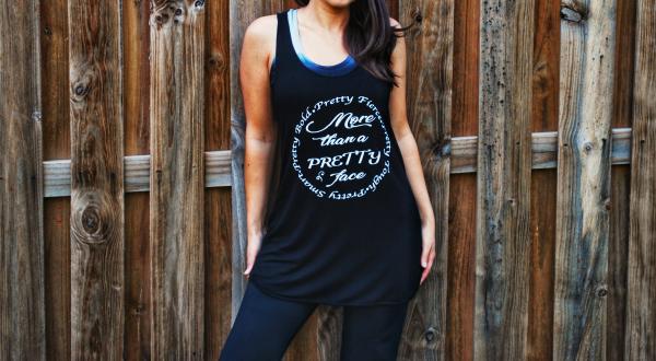More Than A Pretty Face Racerback Workout Tank Top picture