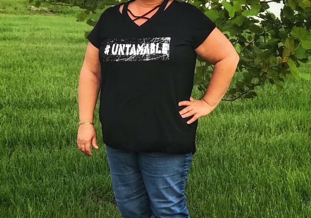 Untamable Criss Cross Top Plus Size picture