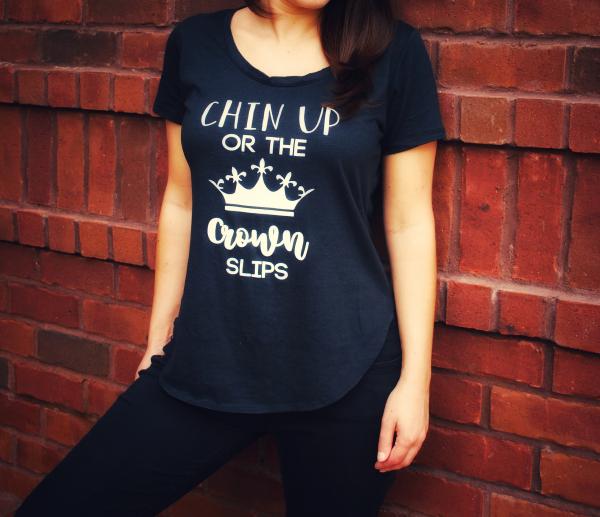 Chin Up Or The Crown Slips Short Sleeve T Shirt picture