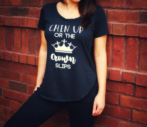 Chin Up Or The Crown Slips Short Sleeve T Shirt picture