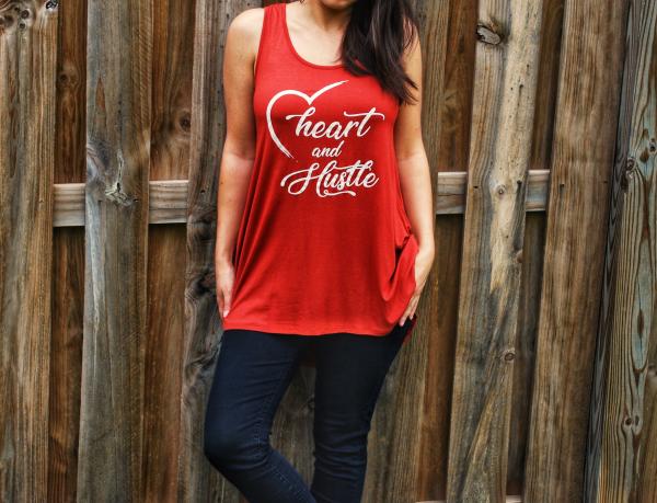 Heart and Hustle Keyhole Tank Top Tunic picture