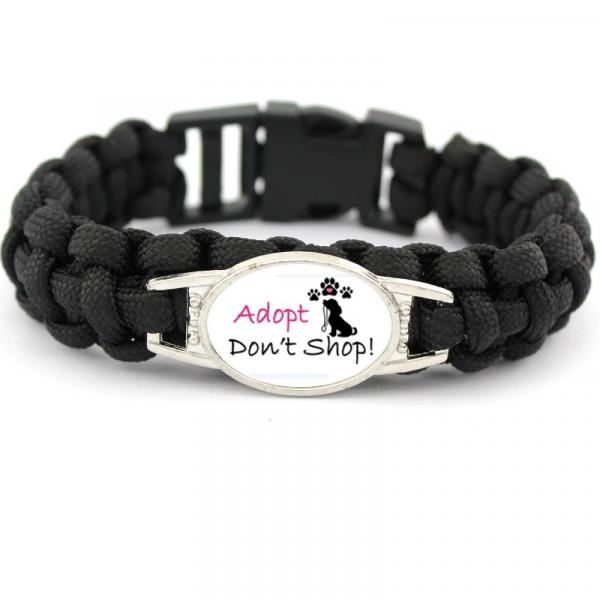 Adopt Don't Shop Paracord Bracelet picture