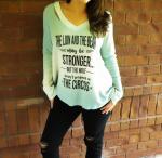 The Lion and the Bear May Be Stronger Long Sleeve Top