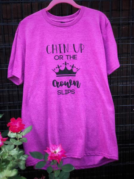 Chin Up or the Crown Slips Short Sleeve Classic T Shirt Plus Size picture