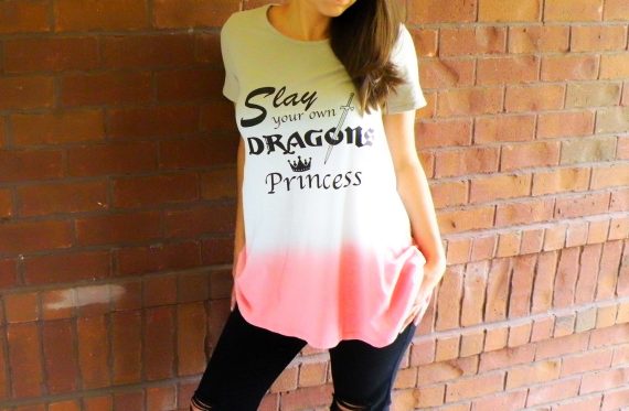 Slay Your Own Dragons Princess Tie Dye Shirt