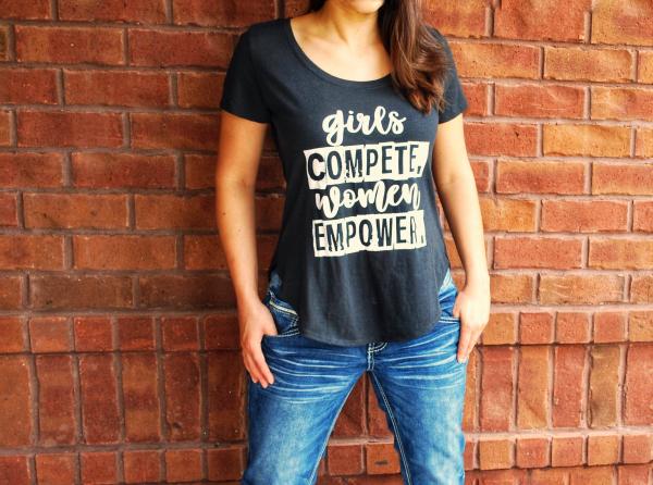 Girls Compete Women Empower Short Sleeve T Shirt