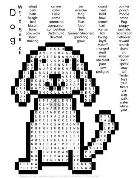 Dog Word Search picture