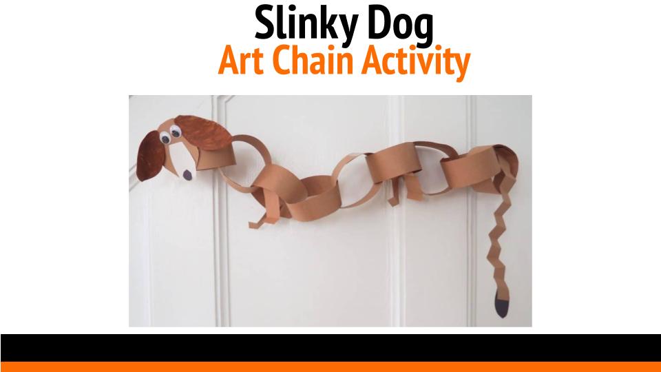 Slinky Dog Art Chain Activity picture