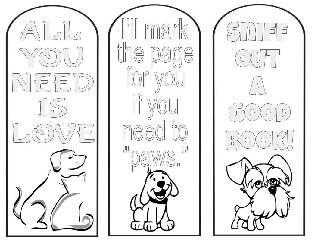 Color Your Own Bookmark picture