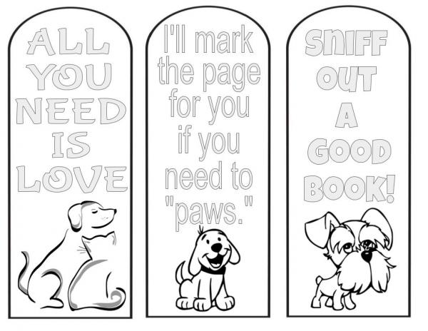 Color Your Own Bookmark picture