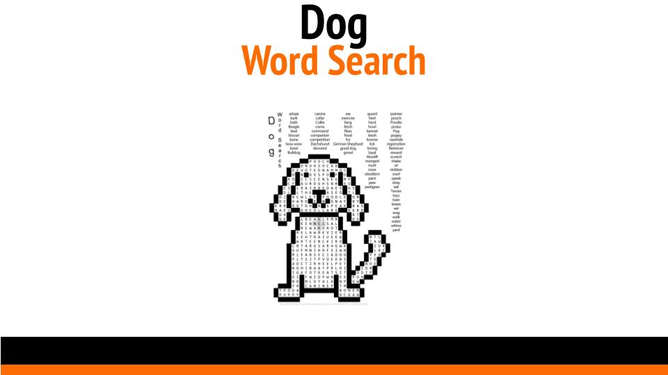 Dog Word Search