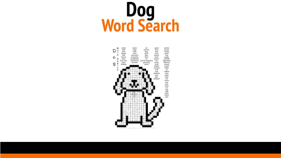 Dog Word Search picture