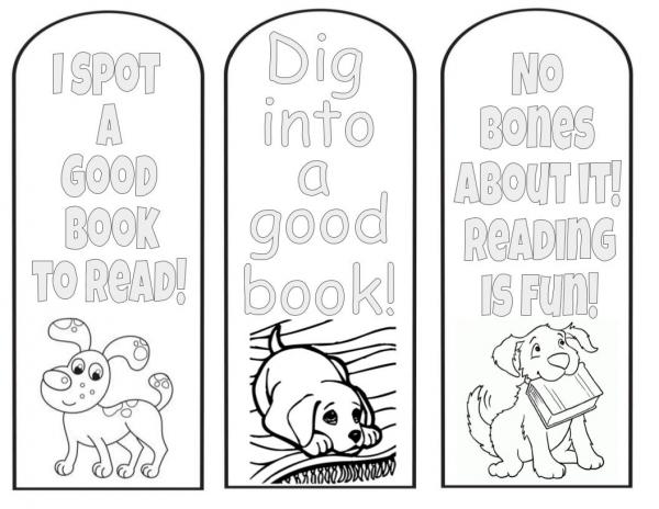 Color Your Own Bookmark picture