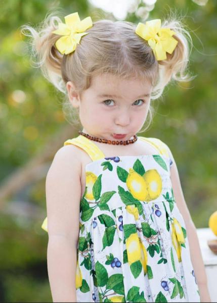 Lemon Reverse Knot Dress picture