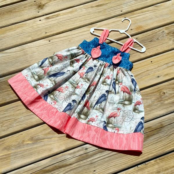 Nautical Flamingo Knot Dress