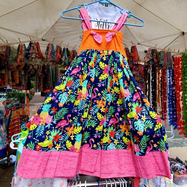 Tropical Flamingo Knot Dress Last One picture