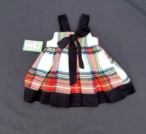 Red/Black Plaid Flannel Reverse Knot Dress picture