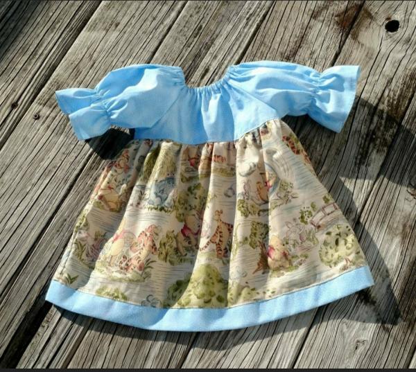 Vintage Pooh Peasant Dress