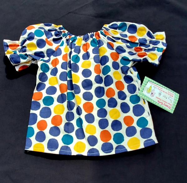 Fall Polka Dot Peasant Dress