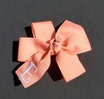 Coral Monogrammed Hanr Bow