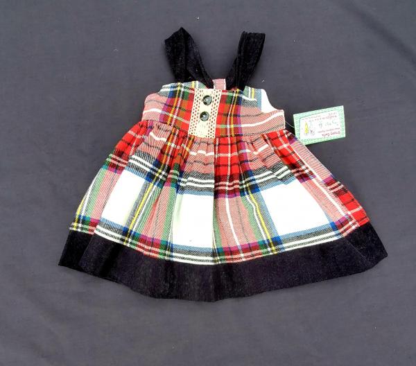 Red/Black Plaid Flannel Reverse Knot Dress picture