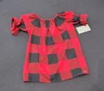 Flannel Buffalo Plaid Peasant Dress