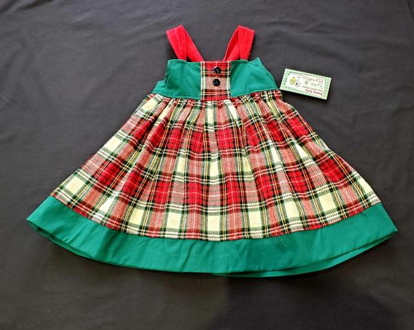 Flannel Plaid Reverse Knot Dress picture